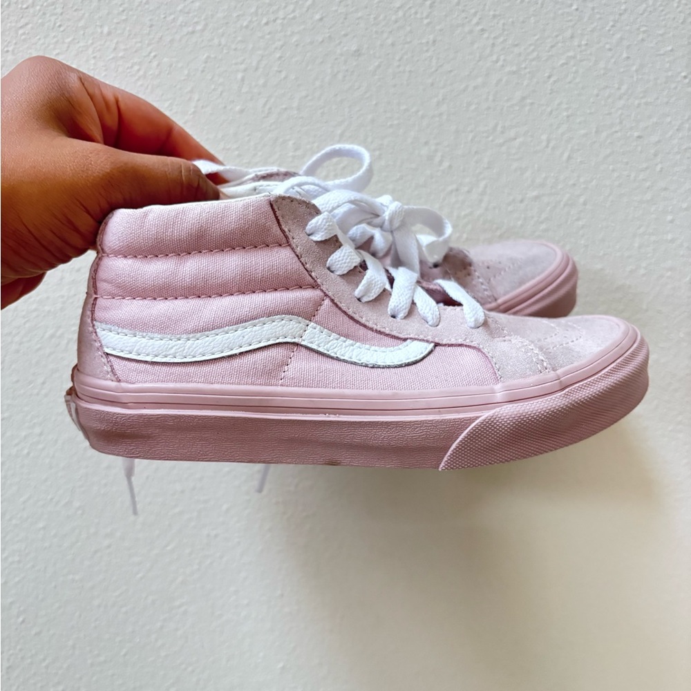 Vans Kids Light Pink High-Top Sneakers